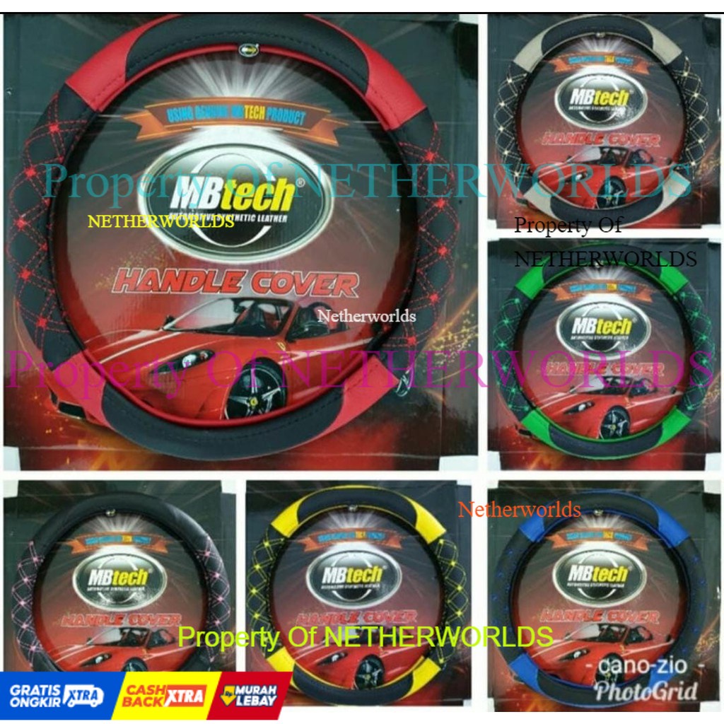 Cover Sarung Setir Mobil Toyota AVANZA Stir MBTech Tanpa Bordir