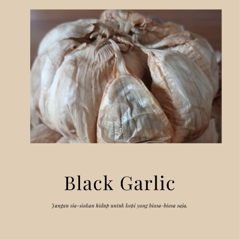 

Black Garlic / Bawang putih permentasi