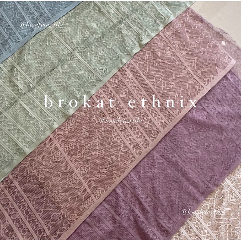 Kain Kebaya Brokat Kain Brokat Meteran Kain Brokat Motif Salur Ethnix