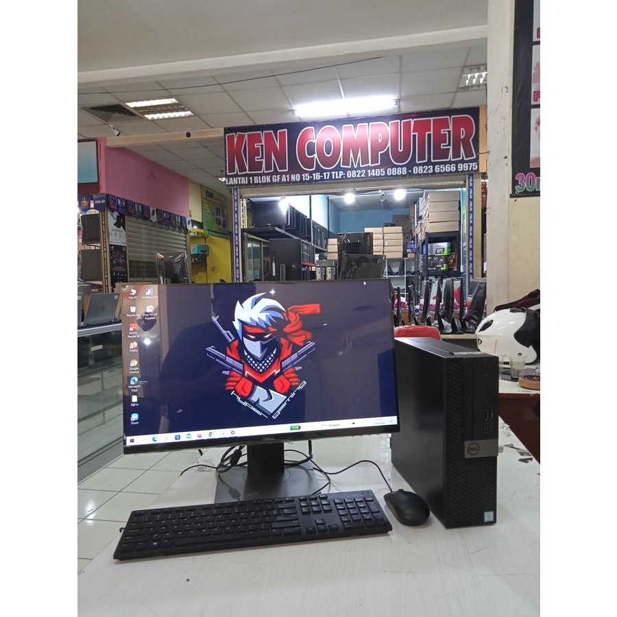 PAKETAN DELL CORE I7 GEN 8 MONITOR FRAMELEES 24INCH