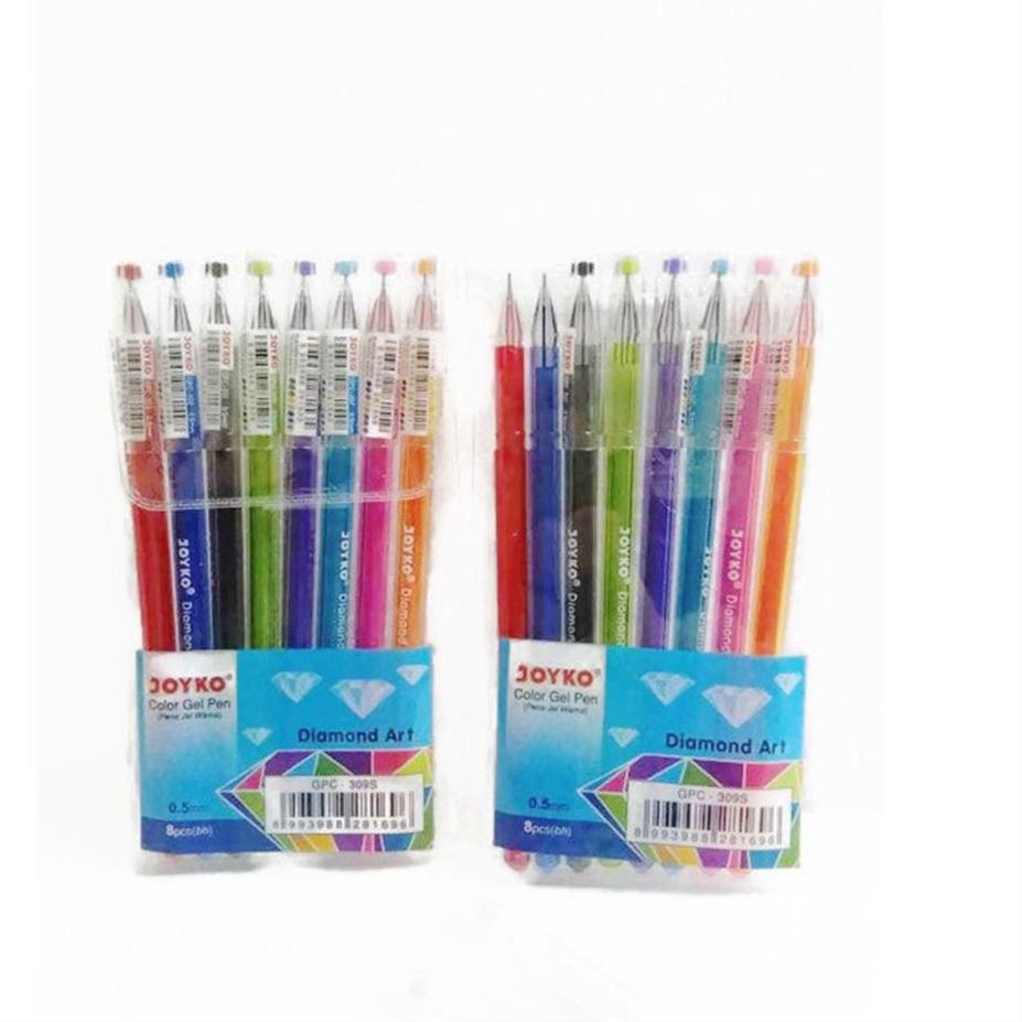 

【⚡TAR】 [D] Gel Pen GPC-309S Diamond Art Joyko (8warna) produck terbaik