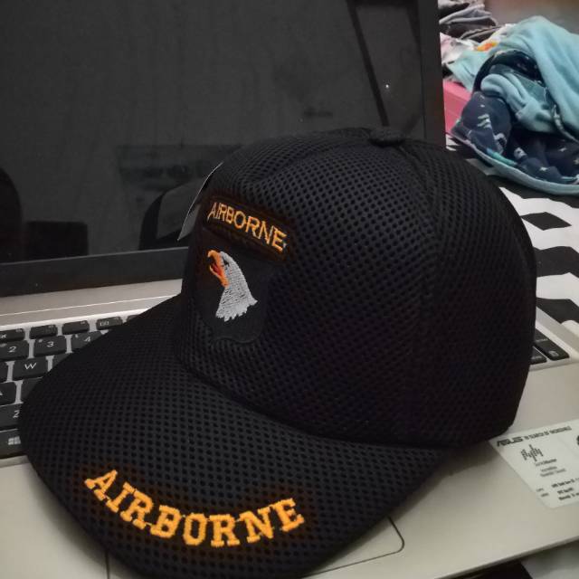 Topi jaring airborne - topi pria
