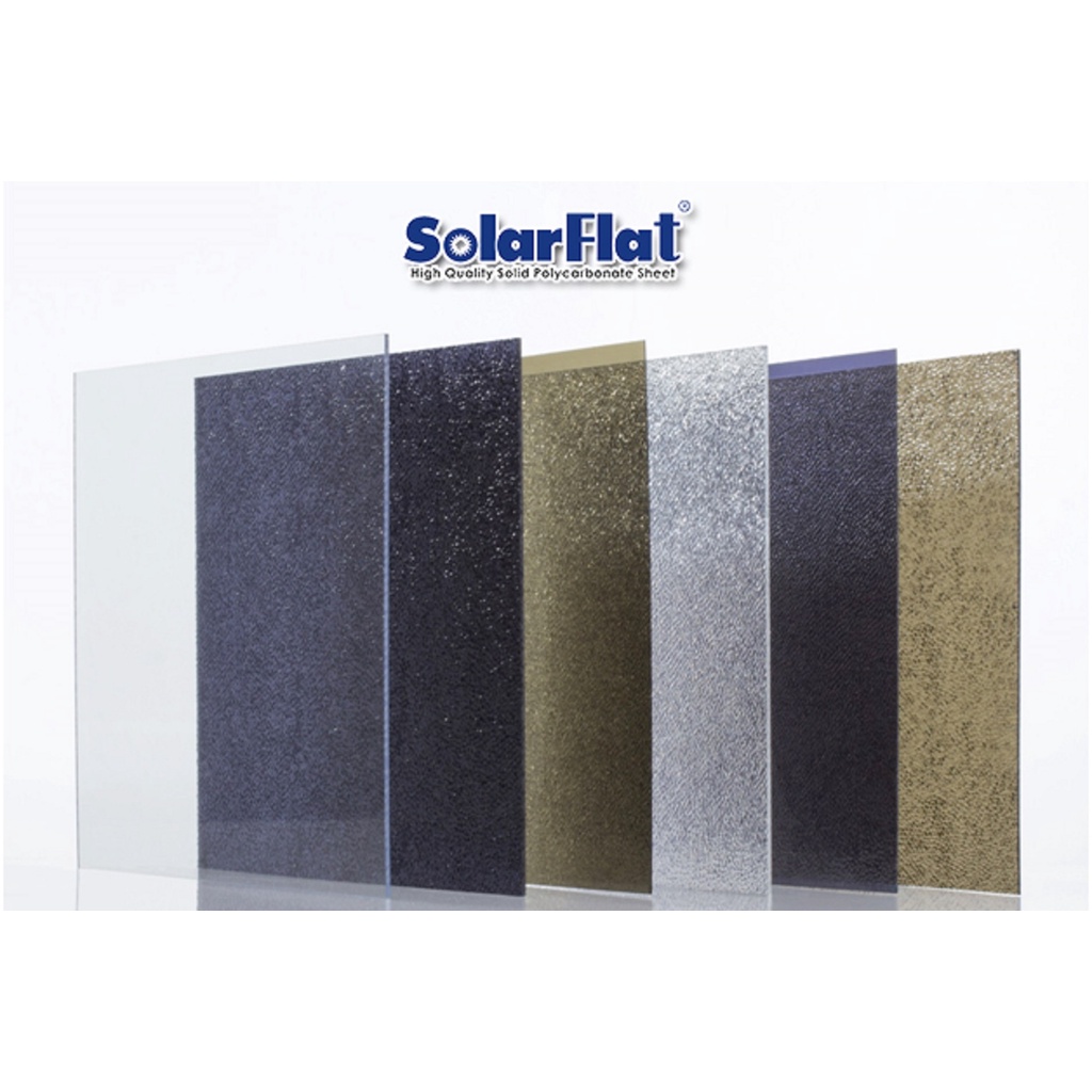 SOLARFLAT 3 mm Plain/Embossed Bandung dan Cimahi (Only Material)