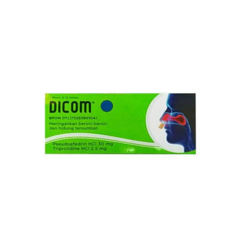 DICOM 1 blister @10 tablet Obat Flu