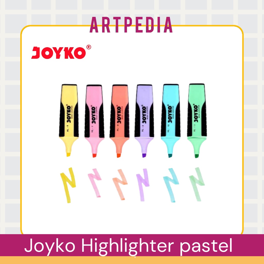 

Joyko Highlighter Pastel Color - Joyko Pastel - Penanda Warna Joyko Termurah