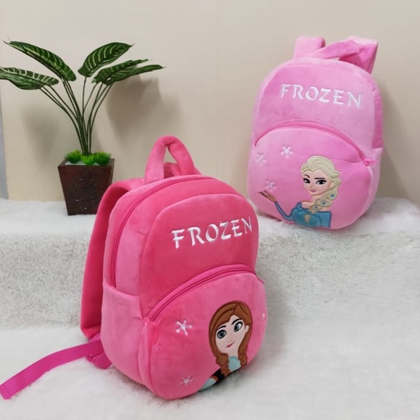 Toysopedia Tas Ransel Elsa Anna Frozen Size L/Backpack Anak Tk SD/Tas Karakter/Kado Tas Anak /Tas Elsa