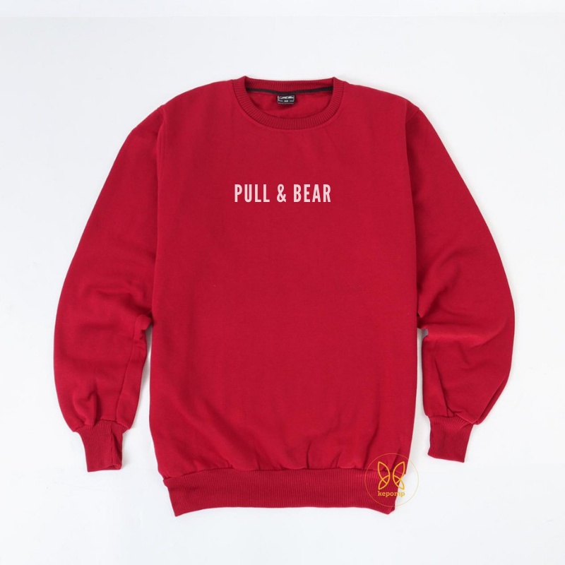 Crewneck PULL &amp; BEAR Abu misty | Crewneck Pull n Bear Simple Pria Wanita Sweatshirt Top Quality