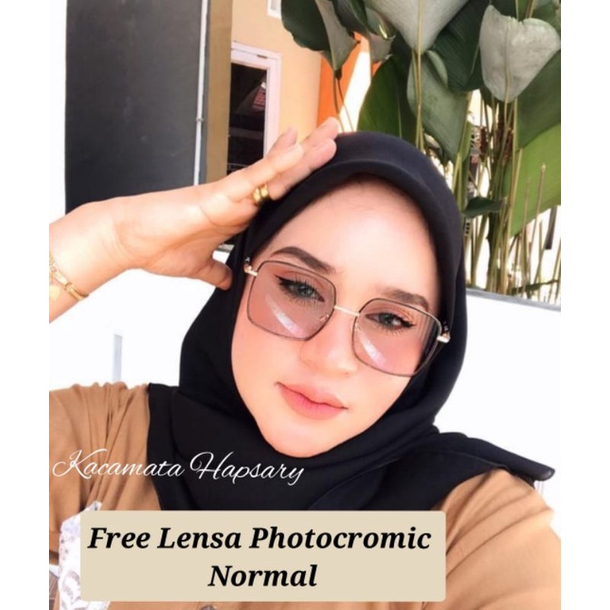 FRAME KACAMATA PHOTOCROMIC ( NORMAL ) | KACAMATA WANITA 9691 | KACAMATA FASHION &amp; ANTI UV