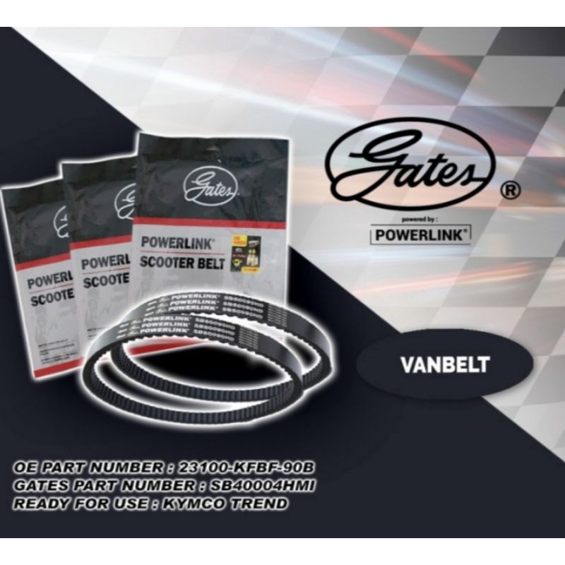 VAN BELT ONLY GATES KYMCO TREND - Kymco Trend SB40004HMI