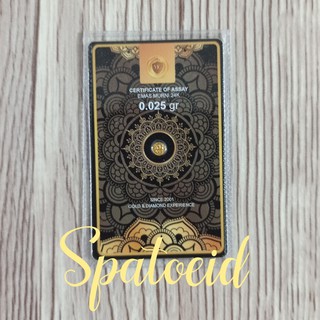 Image of Minigold Black Series Logam Mulia Koin Emas Mini 24 Karat 0.025 gram