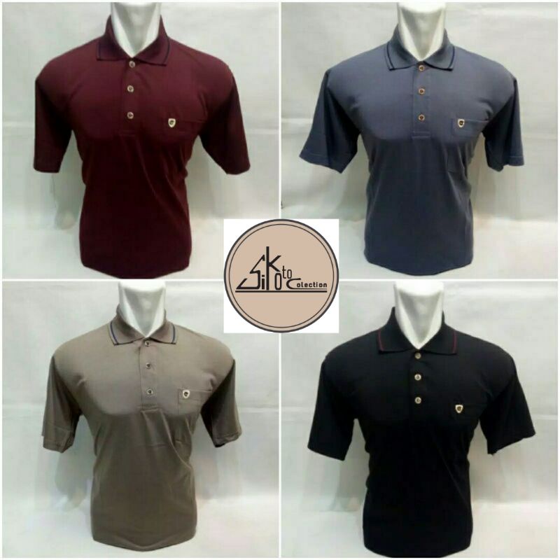 kaos kerah saku/kaos kerah wangki/kaos kerah polos katun/kaos kerah polo shirt
