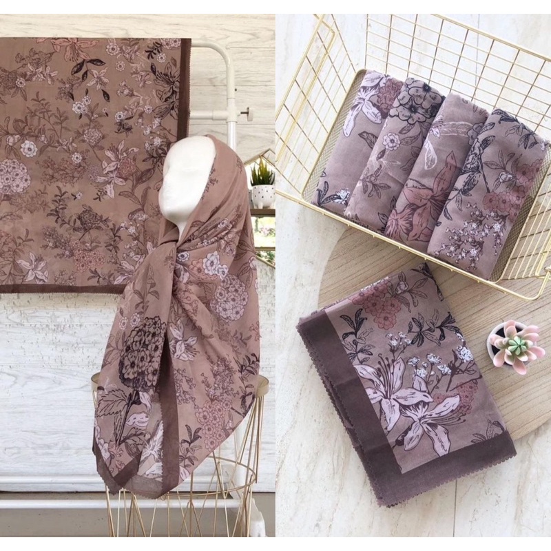 Afrahijab/ Segi Empat Voal Motif 097