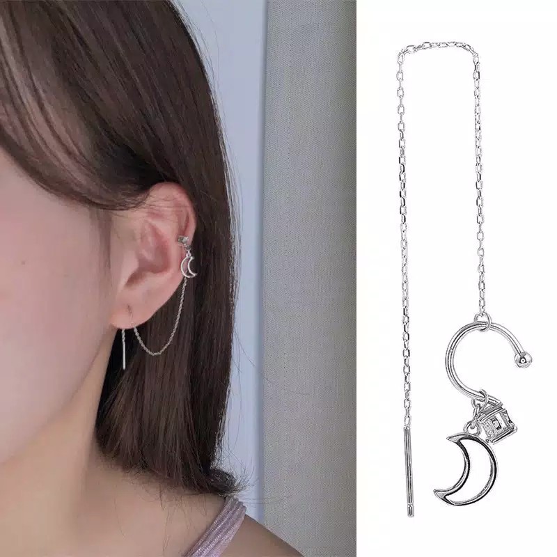 TEE0570 - Satu Anting TUSUK Jepit Wanita Kpop Korea Twice Blackpink