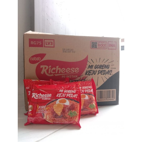 Mie Recheese Nabati Kartonan 1 dus isi 40 pcs