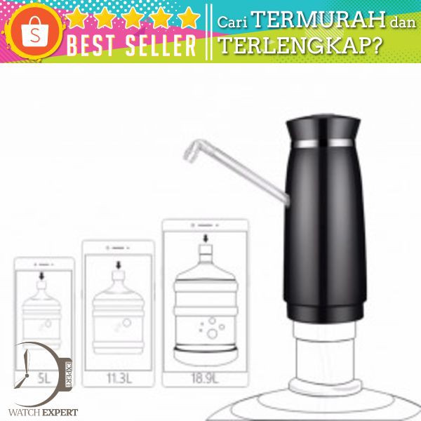 Pompa Elektrik Air Minum Galon Rechargeable - B1 - Black