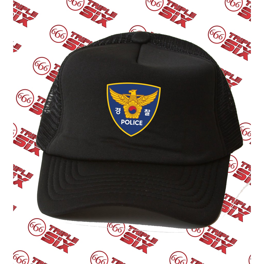 Topi Trucker Police Polisi Korea