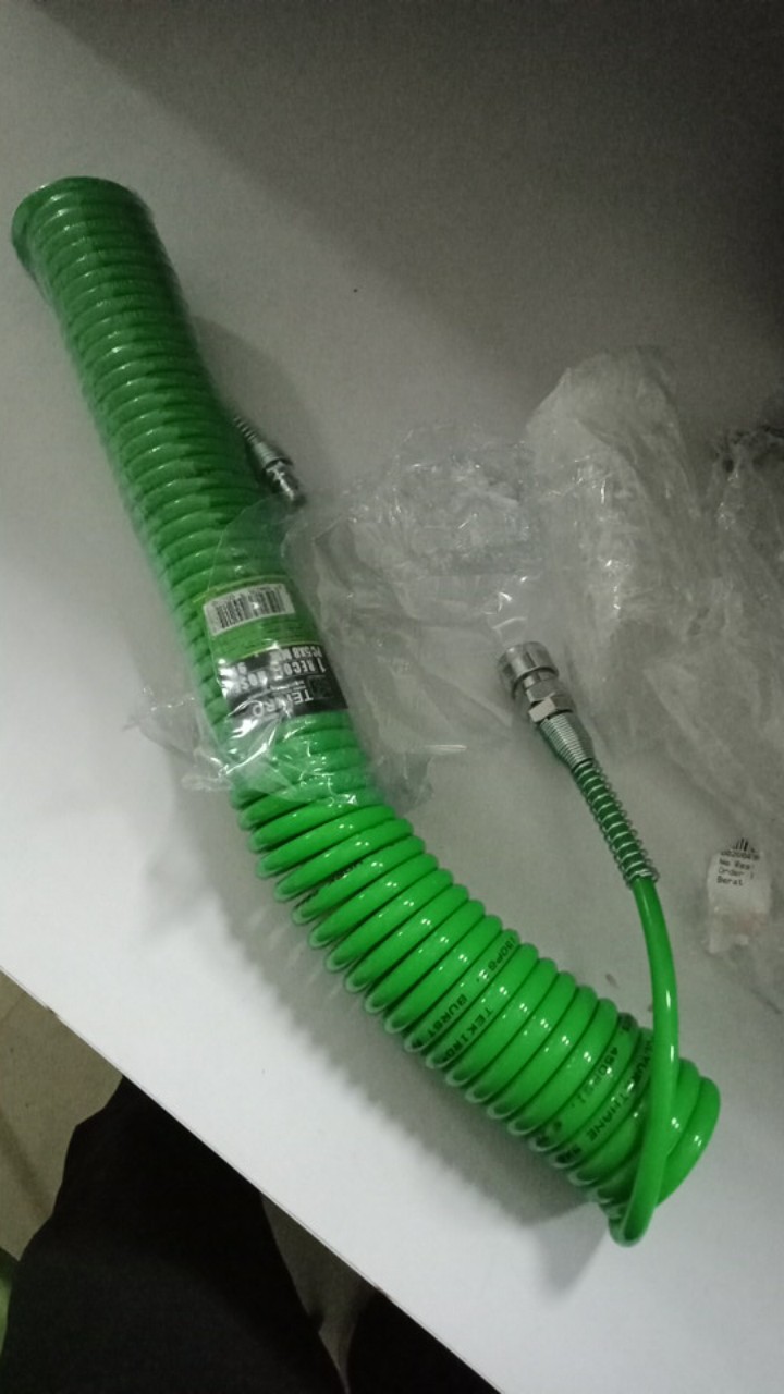 Tekiro Recoil Hose - Tekiro Selang Angin Kompresor 5x8mm Pjg 9m Hijau