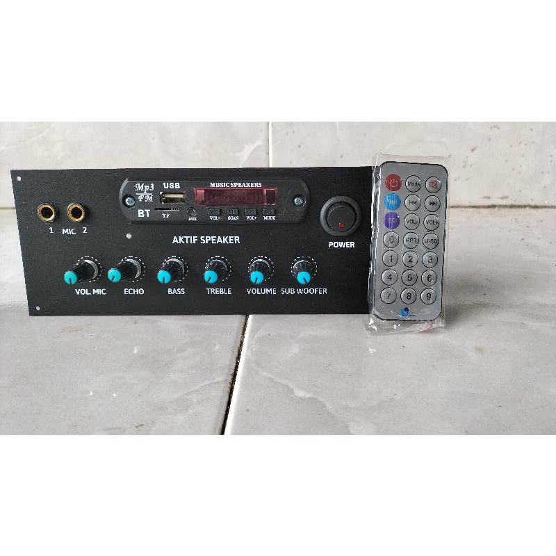 MESIN RAKITAN AMPLI SPEAKER AKTIF MONO TIP2955 3055 +  Bluetooth MP3 + ECHO KARAOKE