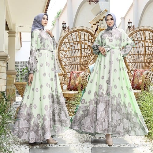 Baju Muslim Perempuan Dewasa/Baju Gamis Kinan/Baju Lebaran