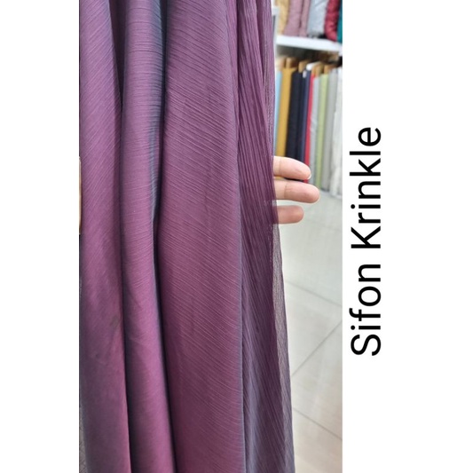 Sifon Crinkle Krinkle Metalic