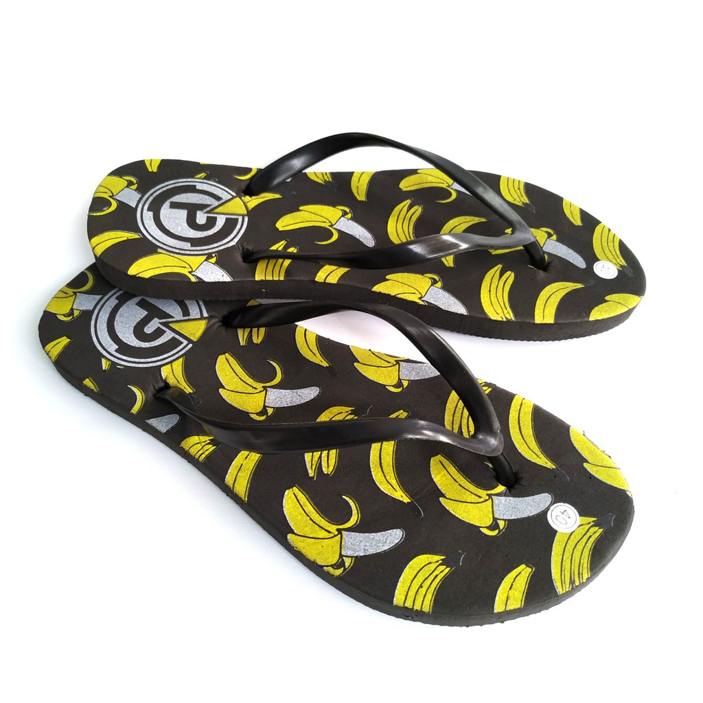 Sandal JEPIT WANITA motif banana sendal jepit Flat Banana 37/40