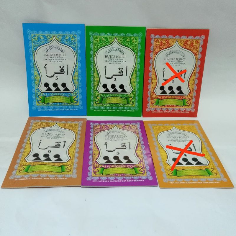 

IQRO' Jilid 1-6 pisah-pisah