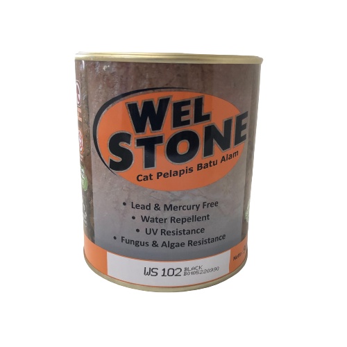 CAT PELAPIS BATU ALAM WELSTONE  ANTI JAMUR DAN LUMUT