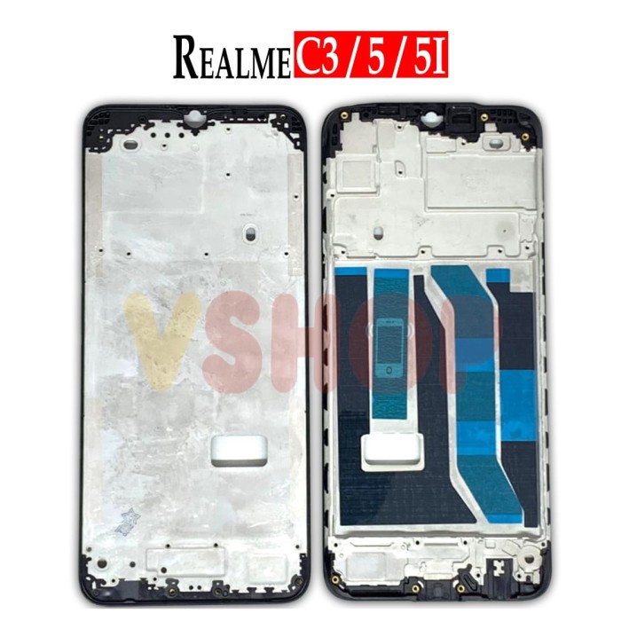 Tatakan LCD Tulang Tengah Middle Frame Realme C3 Realme 5 Realme 5i