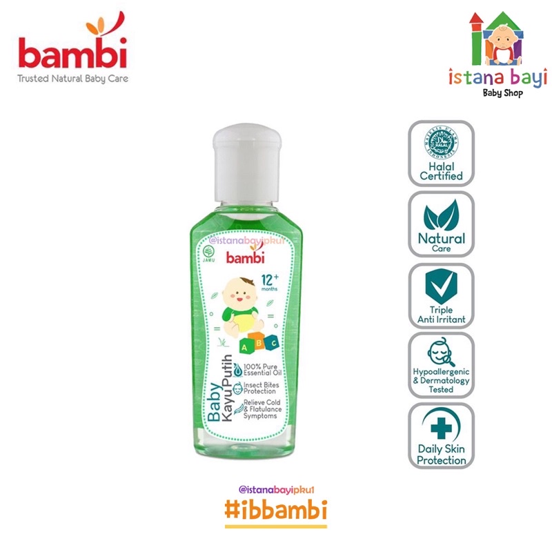 Bambi Minyak Kayu Putih - Bambi Cajuput Oil 60 ml