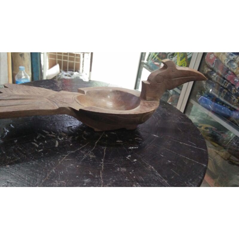 asbak bahan kayu ulin besar
