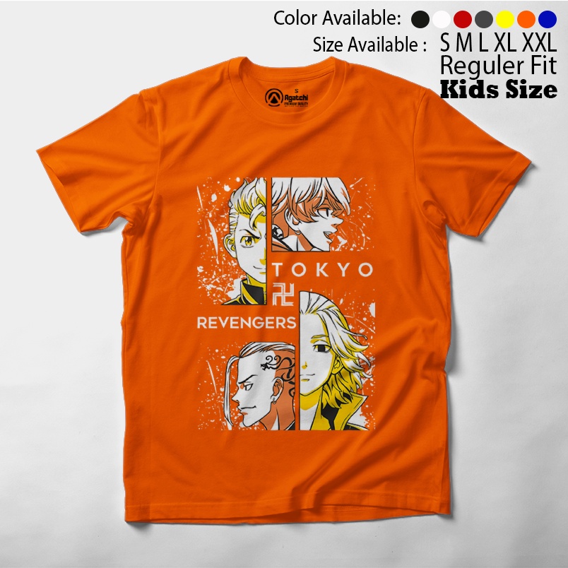 Baju Kaos Atasan Anak Laki-Laki Anime Tokyo Revengers