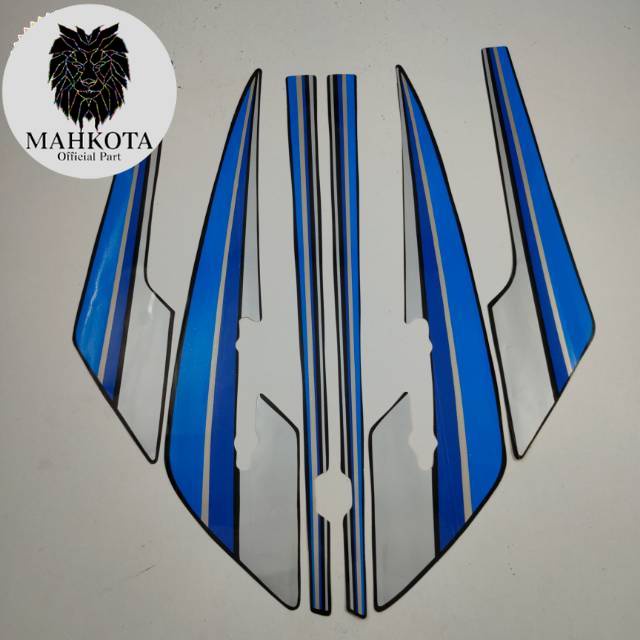 Striping Stiker Polet Sepeda Motor List honda gl pro 1985 hitam biru stiker list body standar berkua