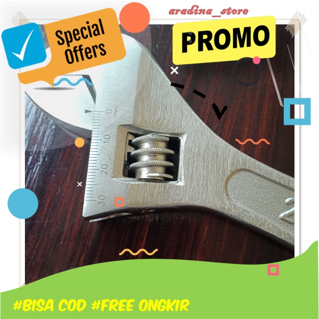 Kunci Inggris Serbaguna Multifungsi Original Konci IngrisTekiro 8 10 12 Inch Besar Kecil Set Murah