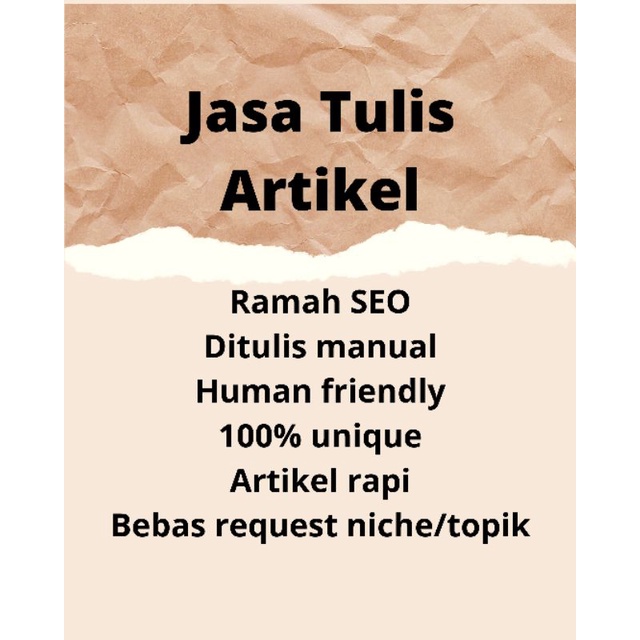 

JASA TULIS ARTIKEL MURAH BERKUALITAS
