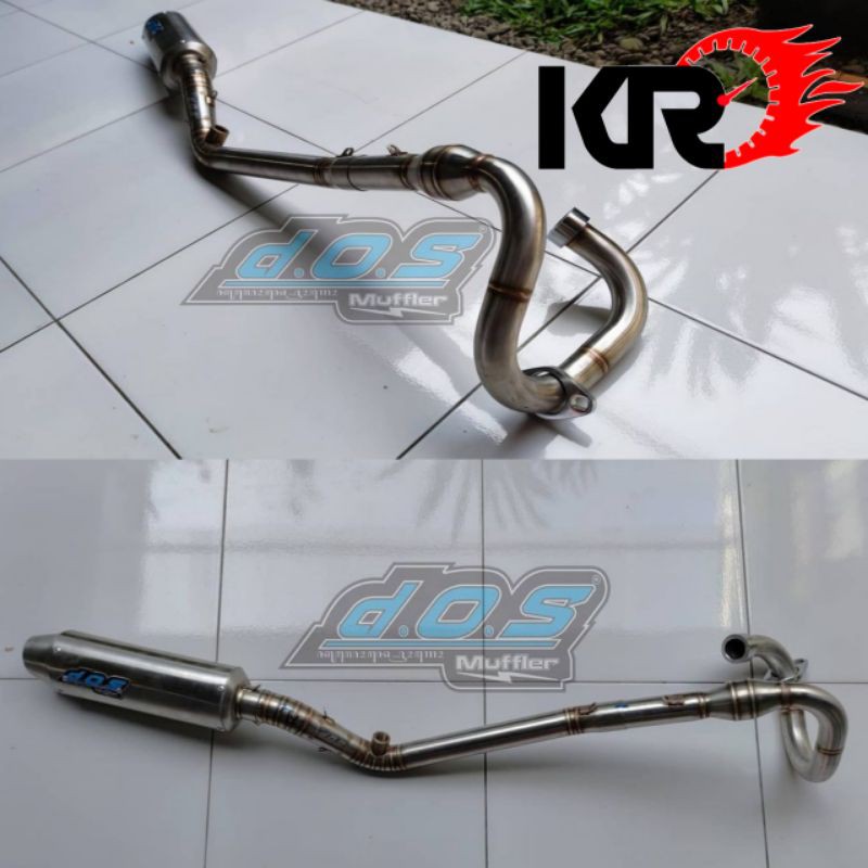 Knalpot DOS KLX D-Tracker 230cc Original DOS Yogyakarta