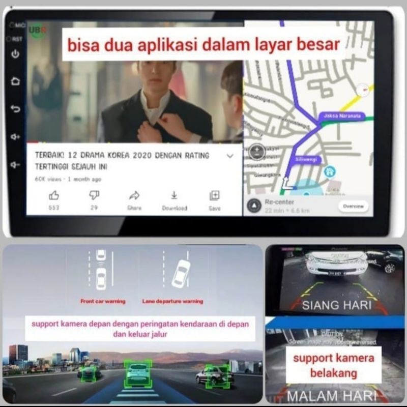 Rush Terios 2007-2017 | Headunit Android 10in 2/32gb,Voice Command,Wifi,DSP 32band(Bonus Kamera Parkir&Socket PNP)-5