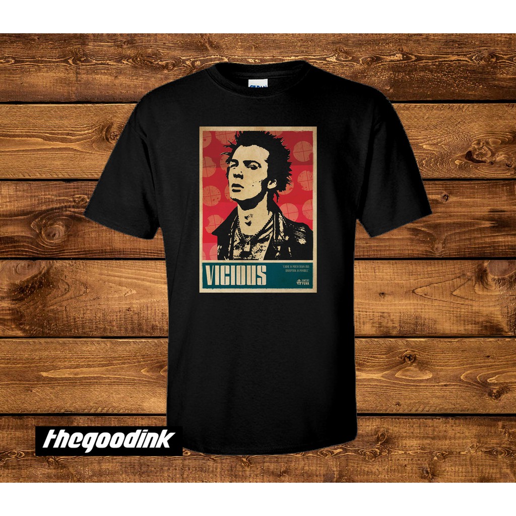 Kaos Sex Pistols - Vicious - Original Gildan T-shirt DTG Print