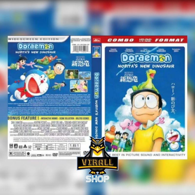 KASET FILM KARTUN ANAK " DORAEMON NOBITA NEW DINOSAUR "