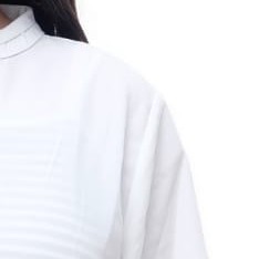 Style & Chic - Kemeja Wanita Branded Matahari Original Blouse Formal ( 2L-5L ) - Putih Polos-2