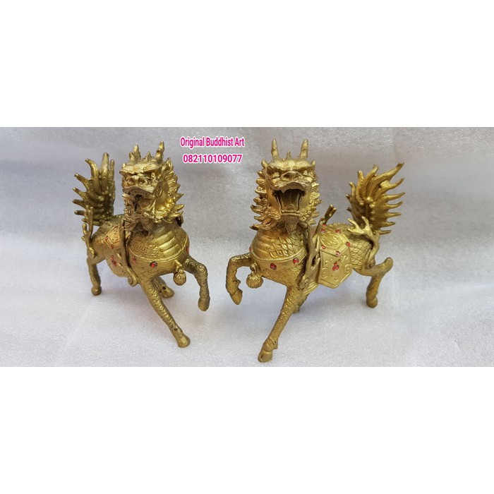kilin / qilin / chilin bahan logam kuningan