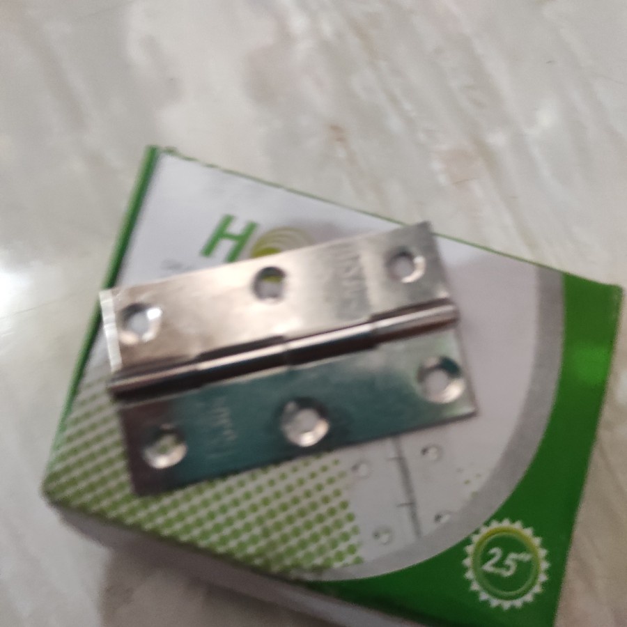 Per Kotak Engsel Tipis Putih Merk Holy ukuran 2&quot; 2,5&quot; 3&quot;, Harga Perpack, lusin - 2