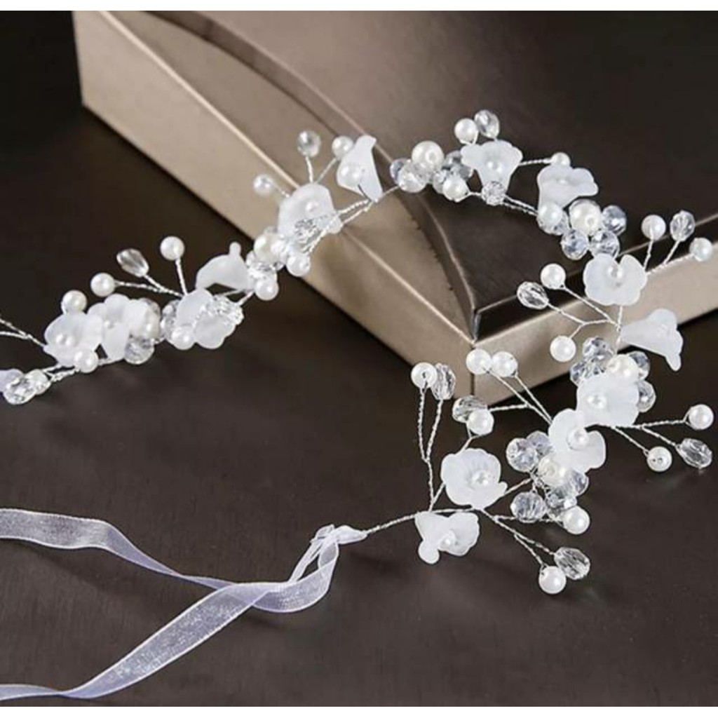 Spring Headpiece - Headpiece Soft Elegan - Aksesoris Bride Tunangan Pengantin