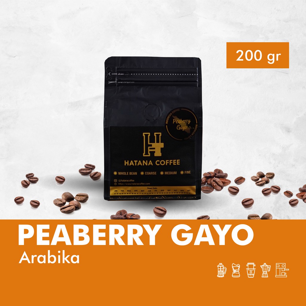 

Kopi Arabika Peaberry Gayo - Roasted Bean - 200g