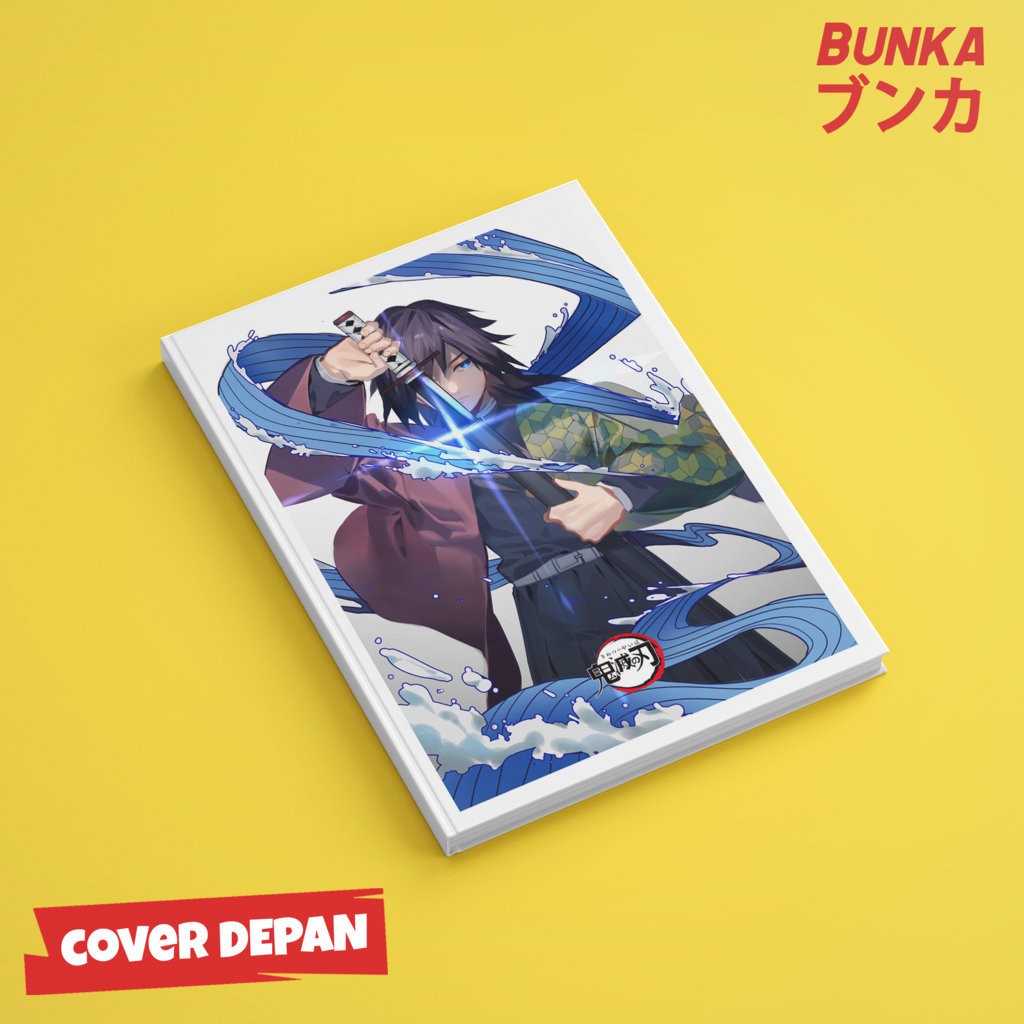 

Notebook Anime Kimetsu no Yaiba Tomioka Giyuu B Hardcover A5 Buku Tulis Catatan Note Agenda Planner