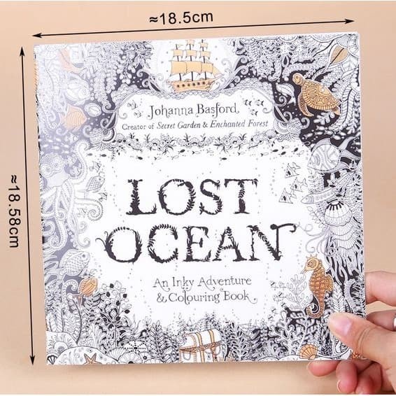 English Edition Coloring Book - LOST OCEAN (24pages)