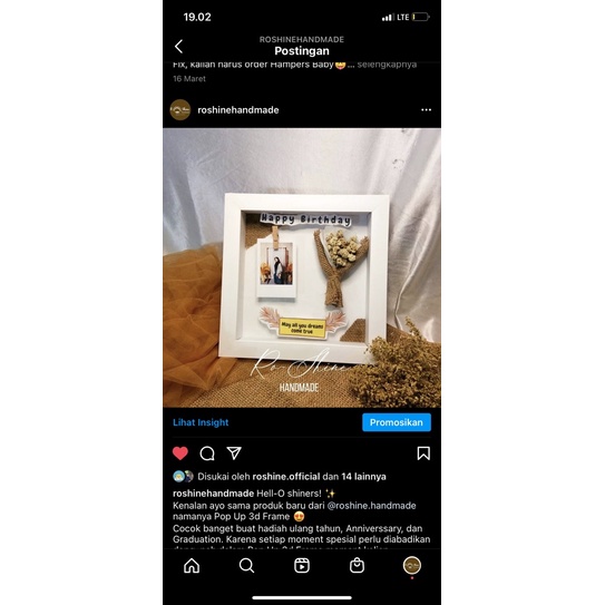 Frame 3D | Pop Up 3D Frame | Kado Anniversary | Kado Ulang tahun