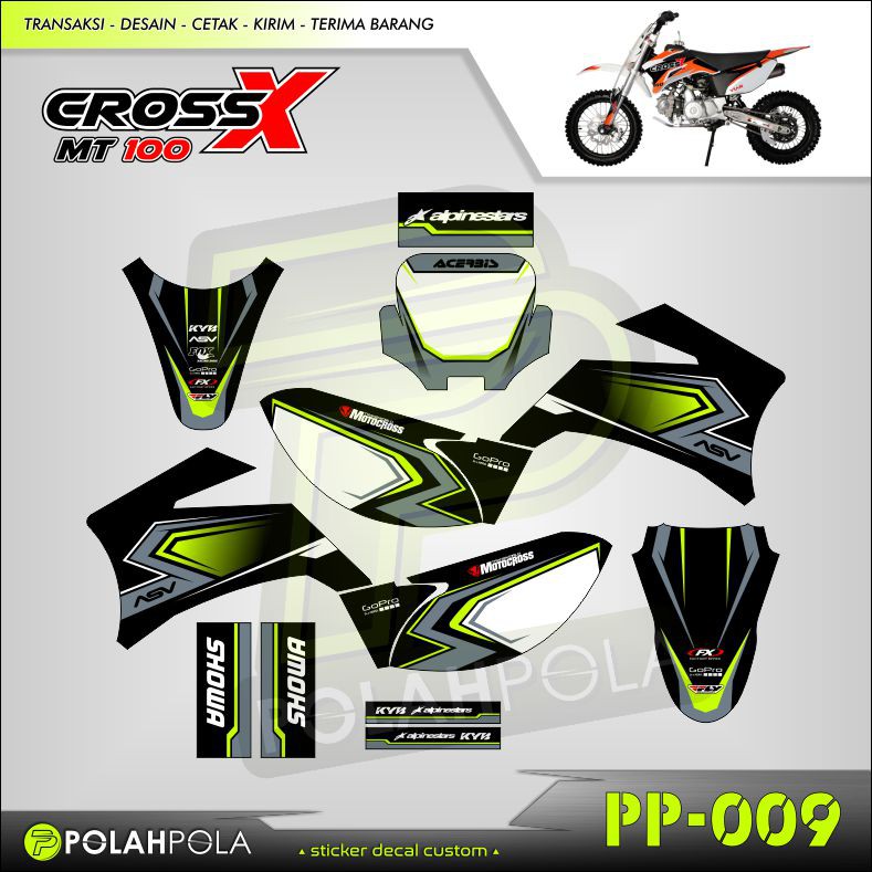 PP-009 Decal Motor Viar Mini Cross Trail CrossX Mini 100 ...