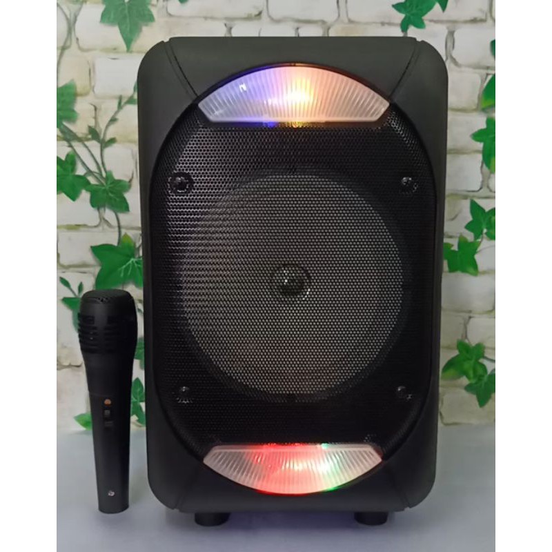 D658 speaker bluetooth karaoke free mic speaker aktif portabel termurah