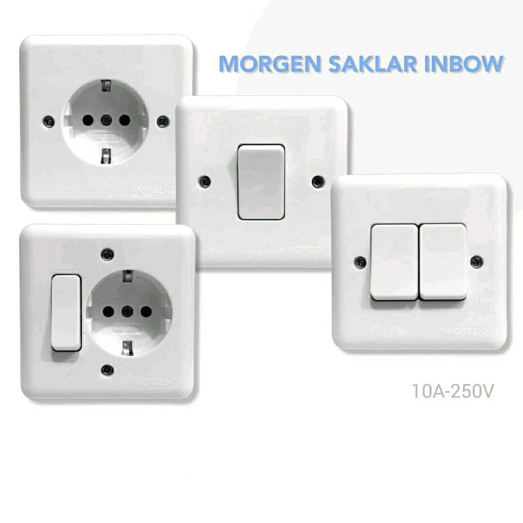 MORGEN SAKLAR IB / OB MODEL NEW GEE ENGKEL / SERI / STOP KONTAK / ENGKEL STOP ANDRE / SERI