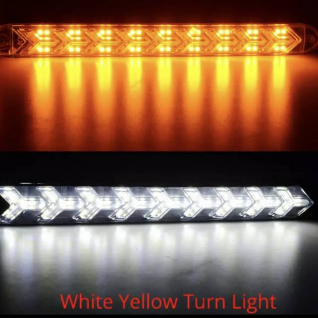 Drl led mobil Drl mobil lampu running sein putih, biru, merah running kuning